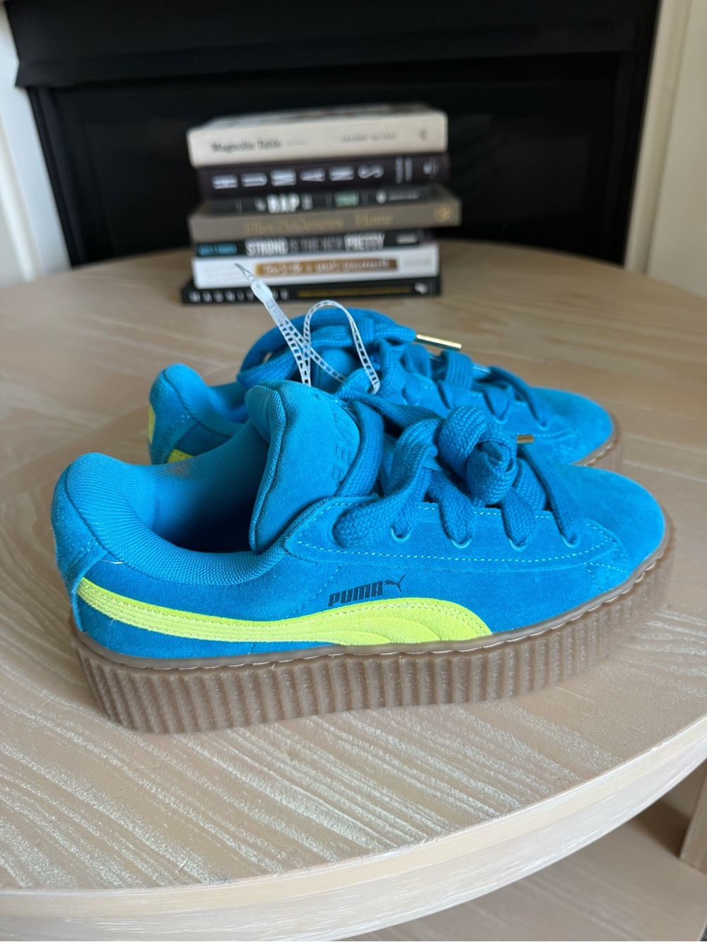 Puma X Fenty|Creeper sneakers in Blue Surf Suede chunky Platform Sneakers•••NWT - Picture 6 of 15